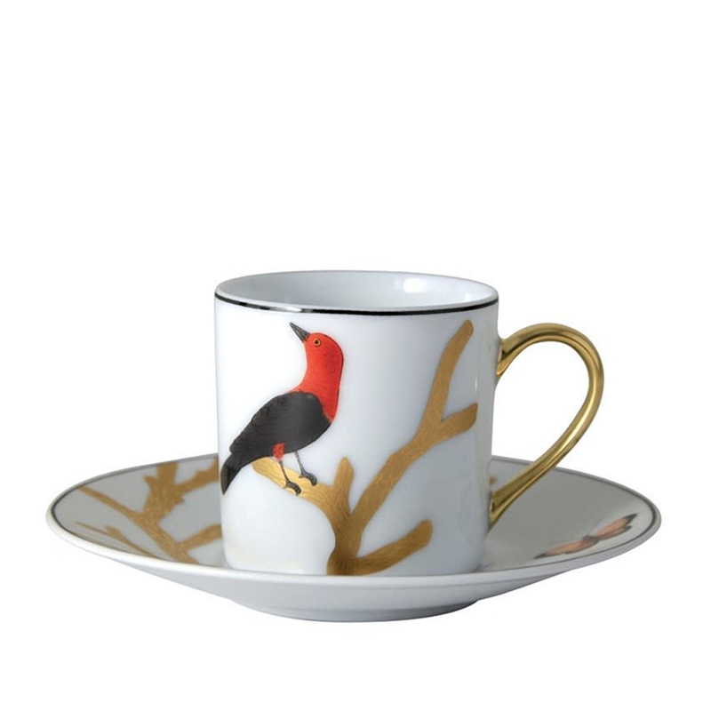 

Aux Oiseaux Coffret 4 Tasses Et Soucoupes Cafe