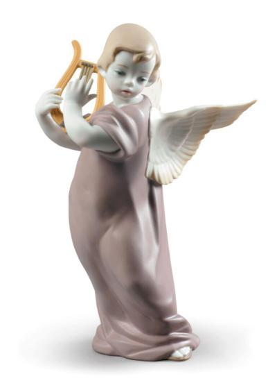 

Lladro Angel With Lyre Figurine