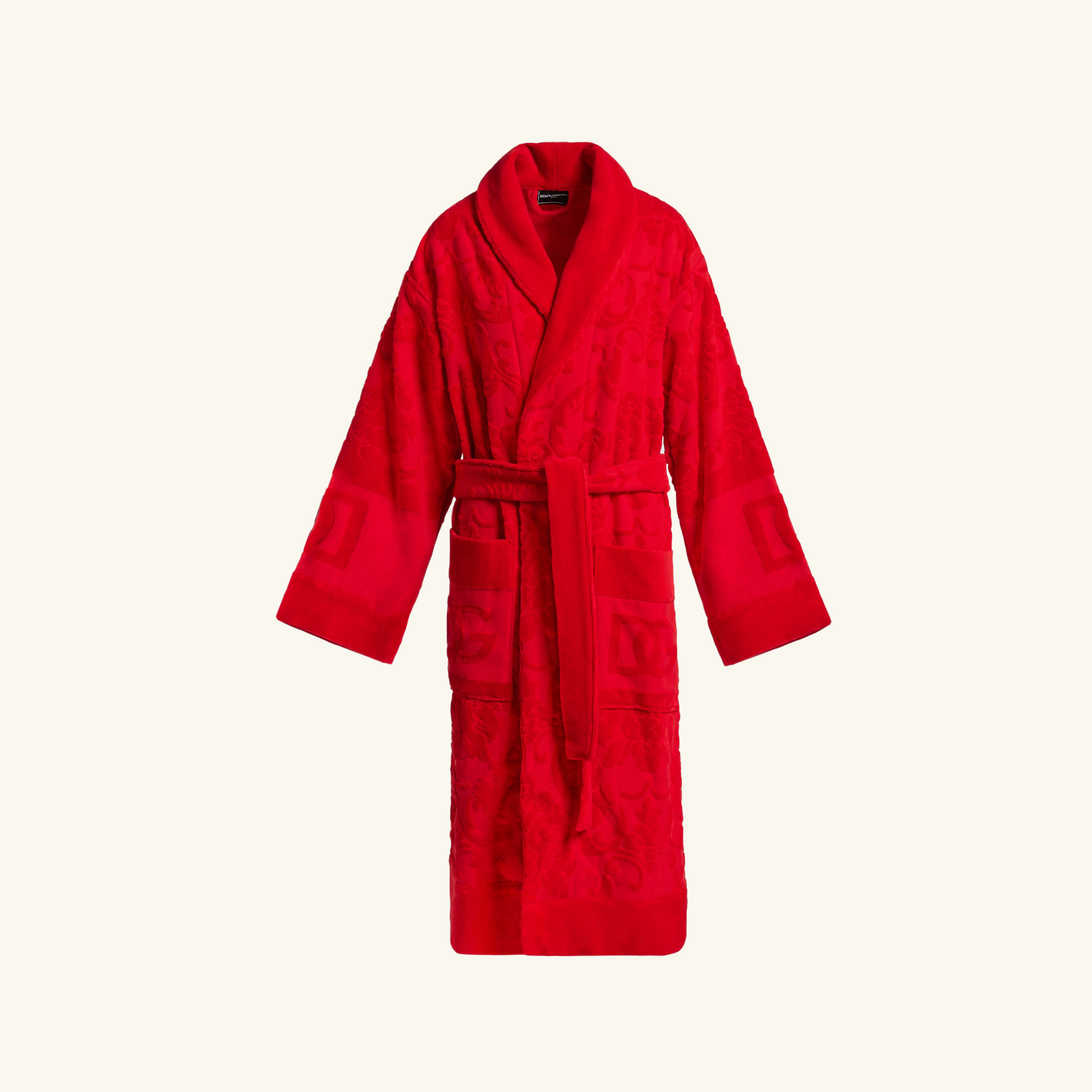 

Terry Cotton Jacquard Bath Robe - Small