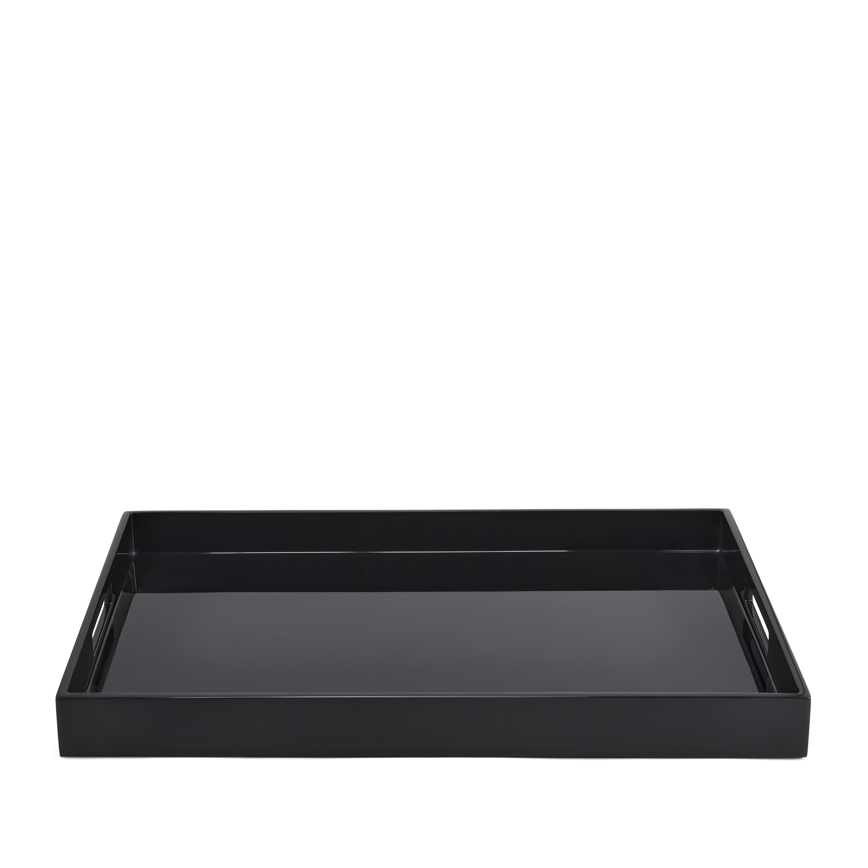 

Rectangular Lacquer Black Tray