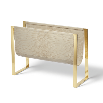 

Aerin Croco Leather Magazine Rack