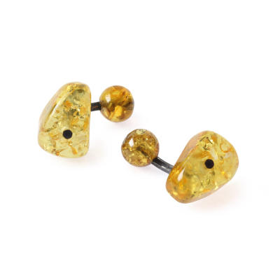 

Mazlo Cufflinks Amber Silver With Box