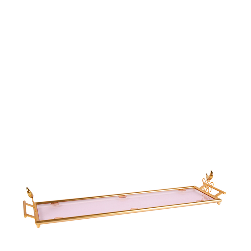 

Extravaganza Gold & Pink Large Tray