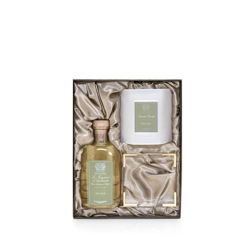 

Fig Leaf Lucite Gift Set 250ml, 9oz Candle And Tray