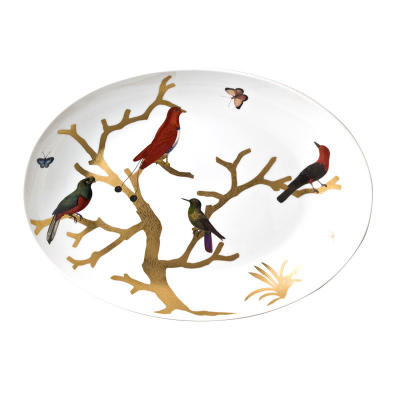 

Aux Oiseaux Coupe Oval Platter