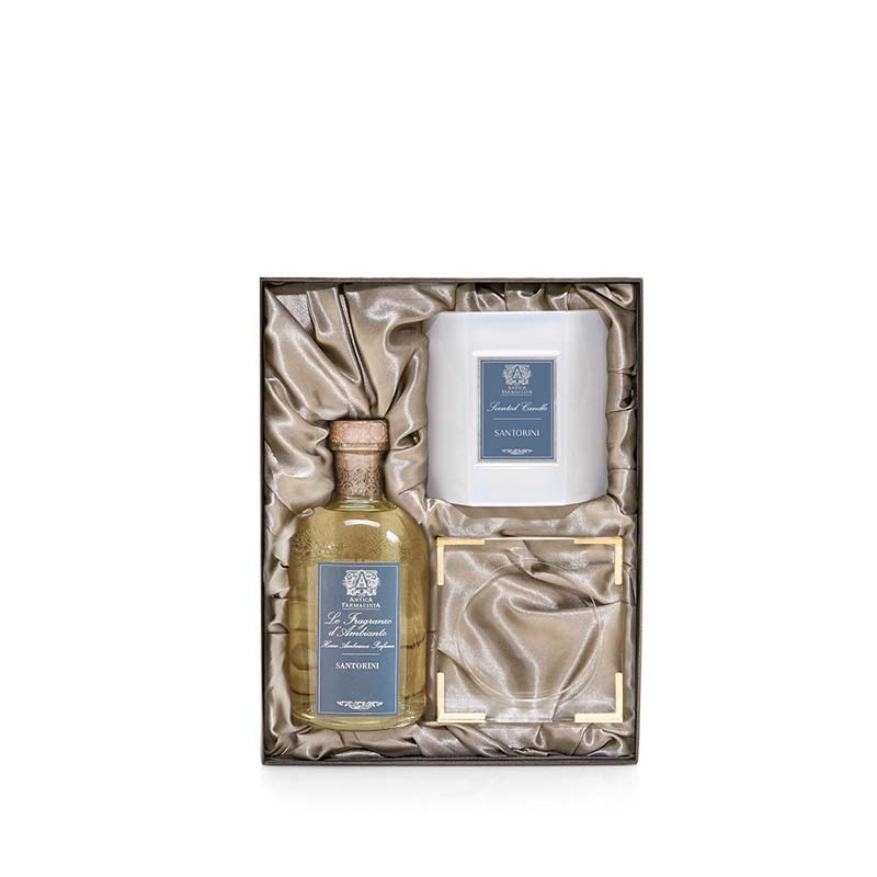 

Santorini Lucite Gift Set 250ml, 9oz Candle And Tray