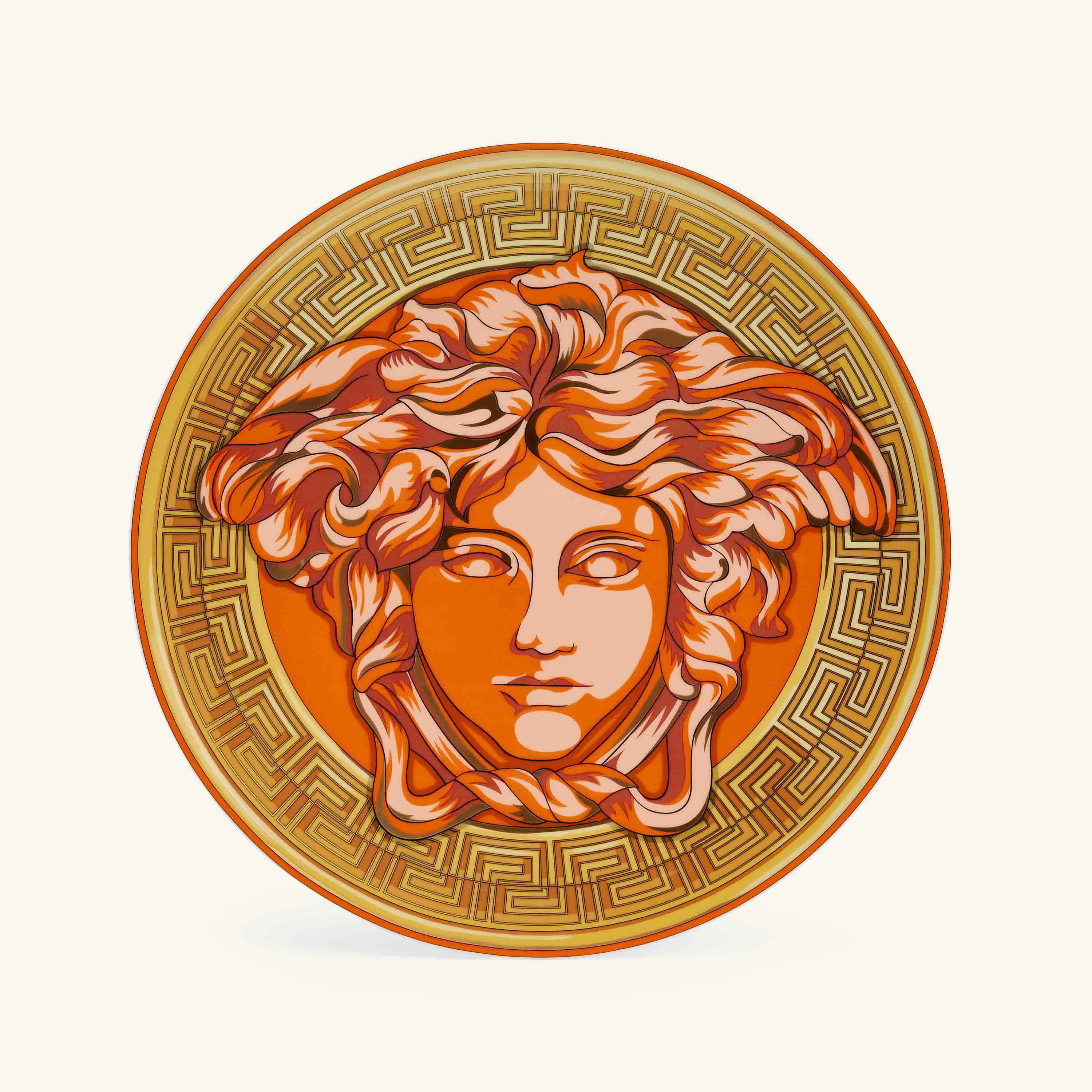 

Orange Coin Service Plate