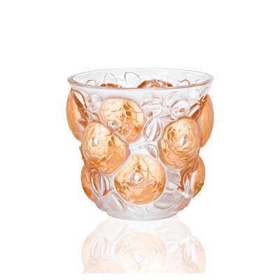 

Clear And Gold Stamped Oran Vase - Limited Edition