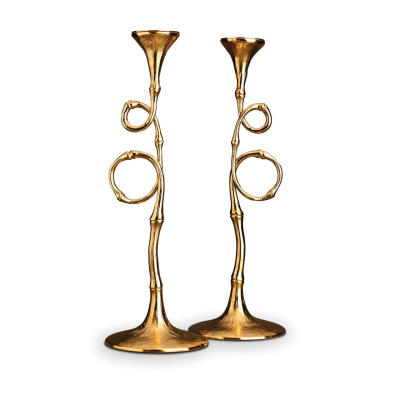 

Evoca Candlesticks Gold Set Of Two