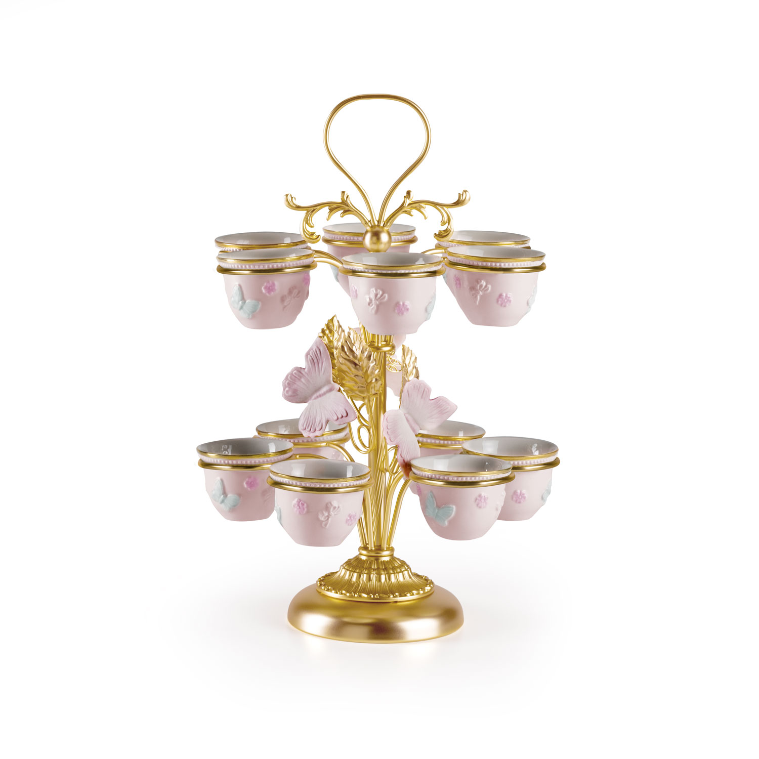 

Blooming Butterfly Arabic Coffee Cup Holder W. 12 Cups