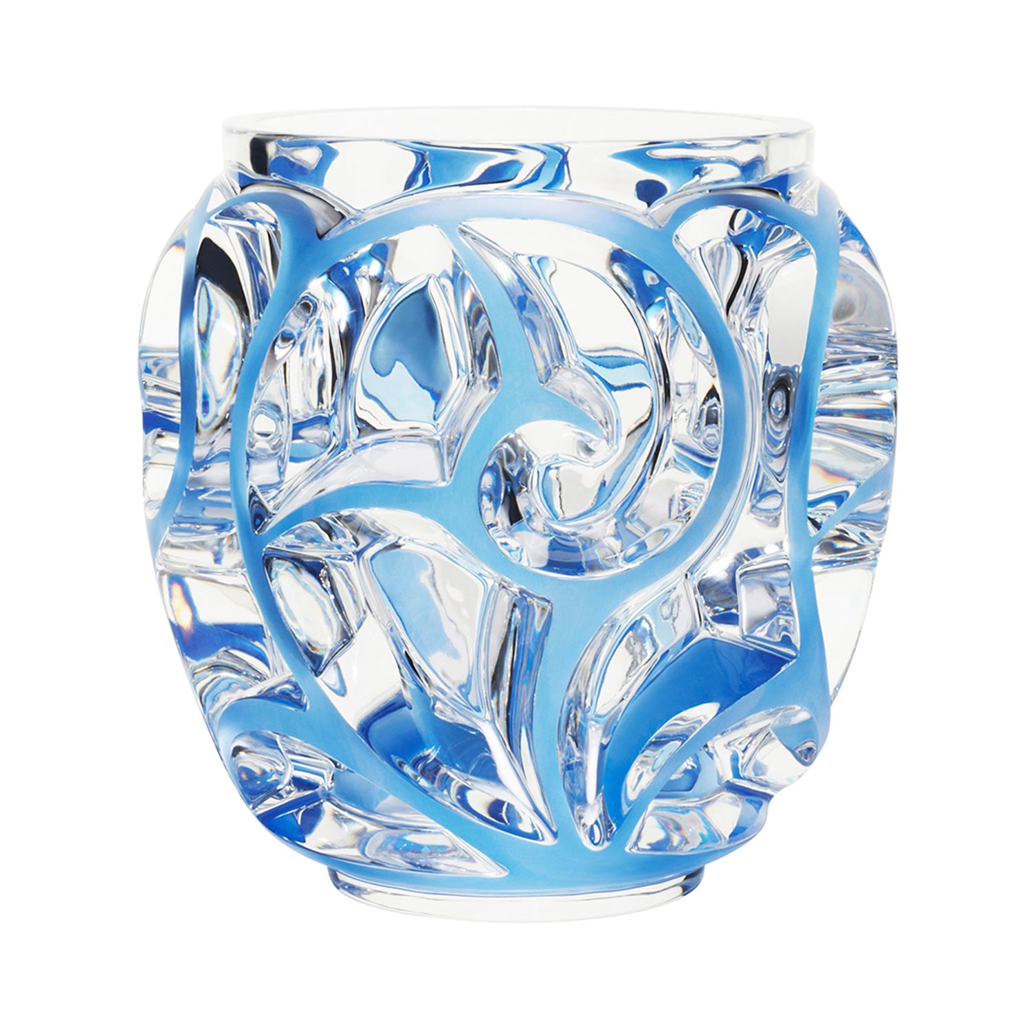 

Tourbillons Vase Clear Blue Patina