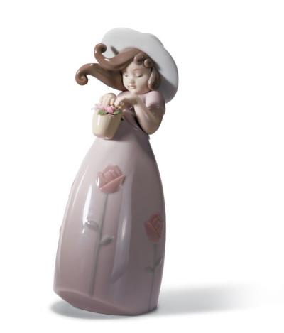 

Lladro Little Rose Girl Figurine