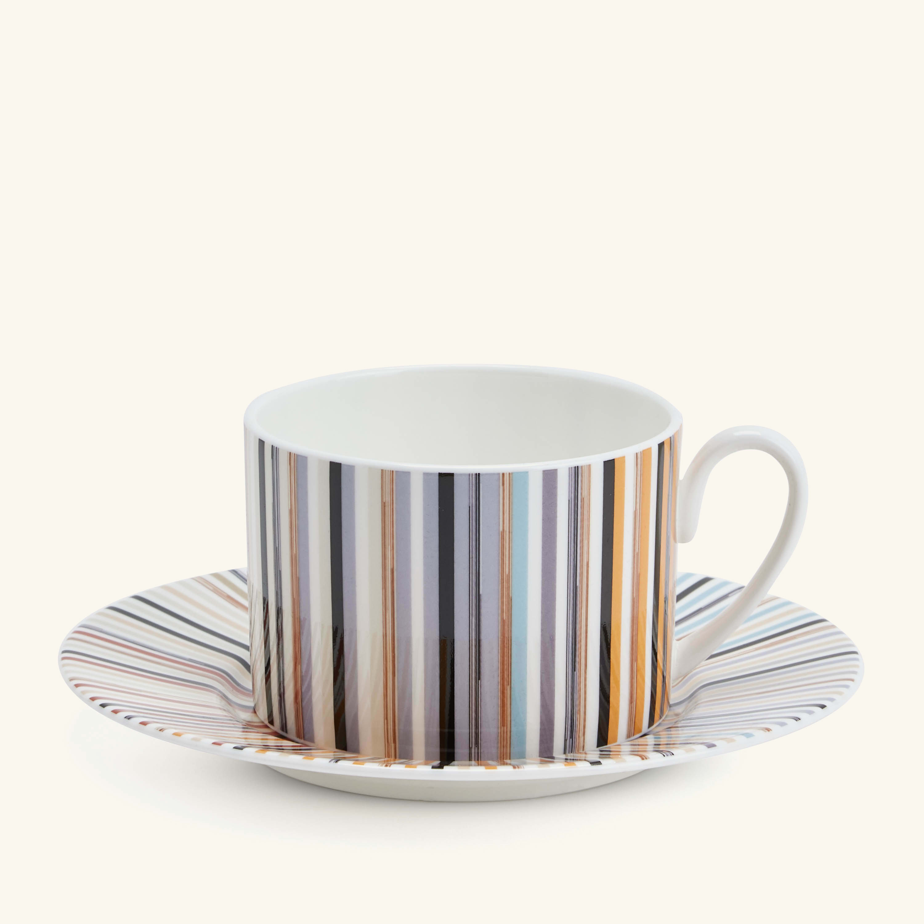 

Set Of 6 Stripes Jenkins Tea Cup & Saucer