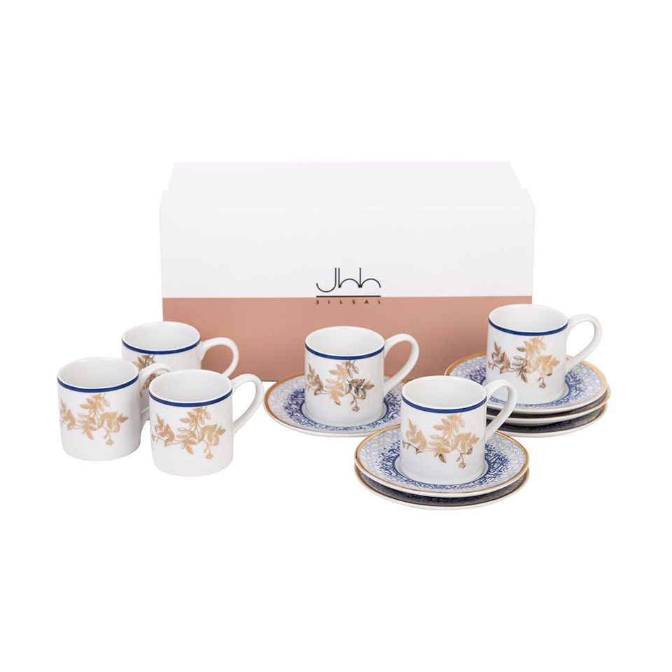 

Gift Box Of 6 Kunooz Espresso Cups And Saucers